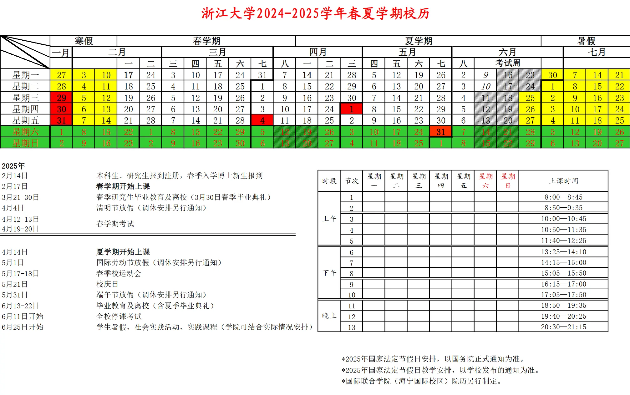 春夏学期